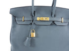 Hermes Birkin 35 Bleu Orage Togo GHW Bag