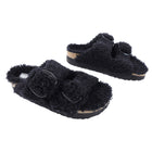 Papillio By Birkinstock Black Shearling Sandals - 37