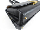 Bottega Veneta Black Grained Leather The Angle Bag