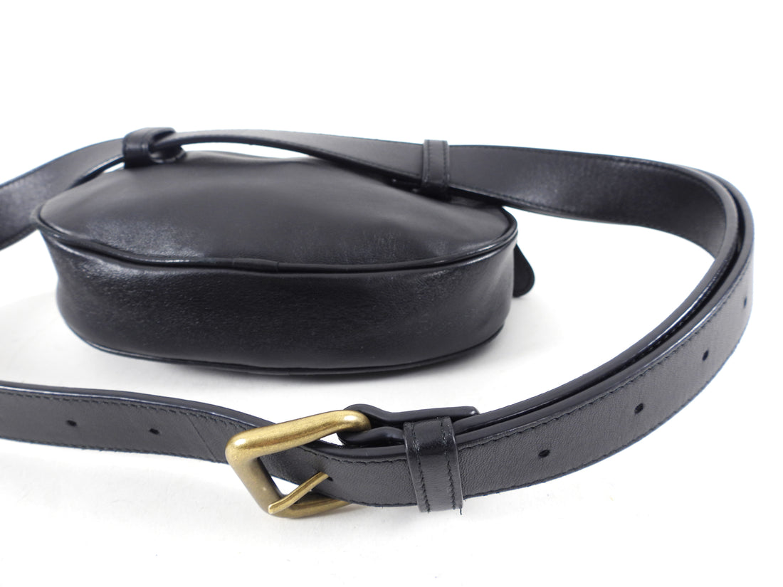 Bottega Veneta Intrecciato Leather Black Belt Bag