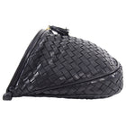 Bottega Veneta Vintage Large Intrecciato Leather Black Creel Bag