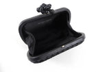 Bottega Veneta Small Black Knot Evening Clutch