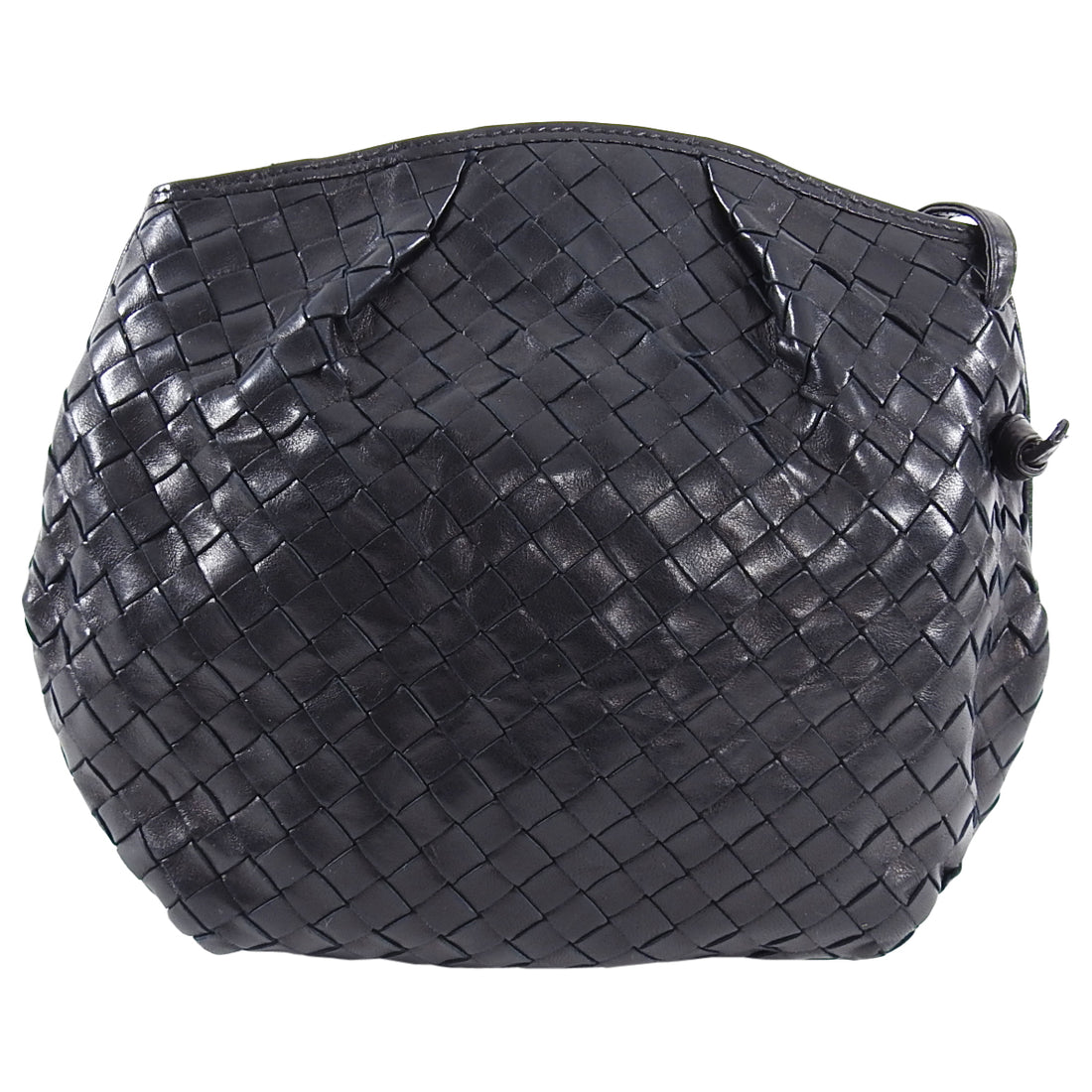 Bottega Veneta Vintage Intrecciato Black Woven Leather Crossbody Bag –  Amarcord Vintage Fashion