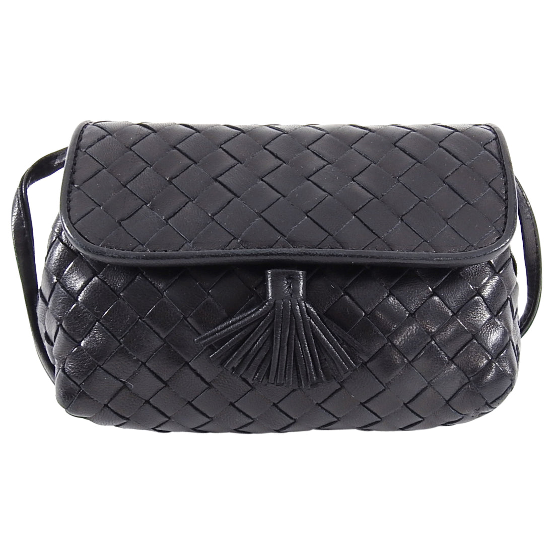 Bottega Veneta Intrecciato Mini Tassel Crossbody Bag