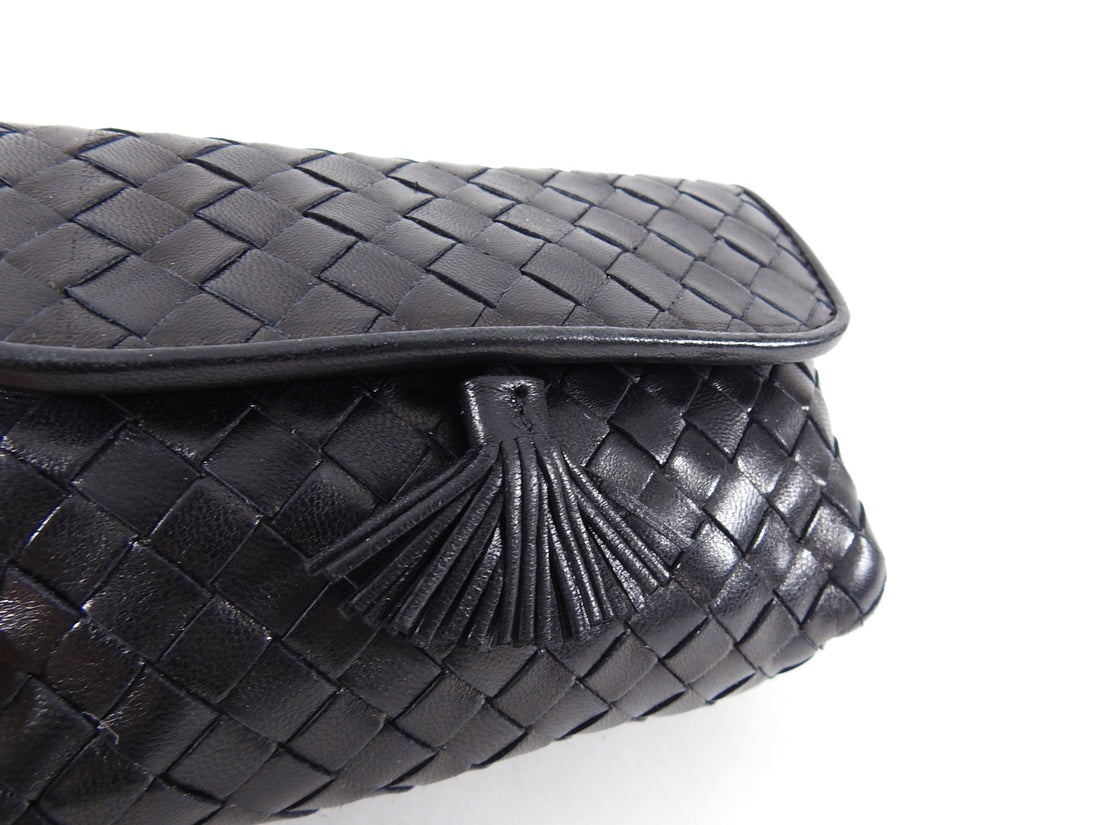 Black Bottega Veneta Intrecciato Crossbody Bag – Designer Revival