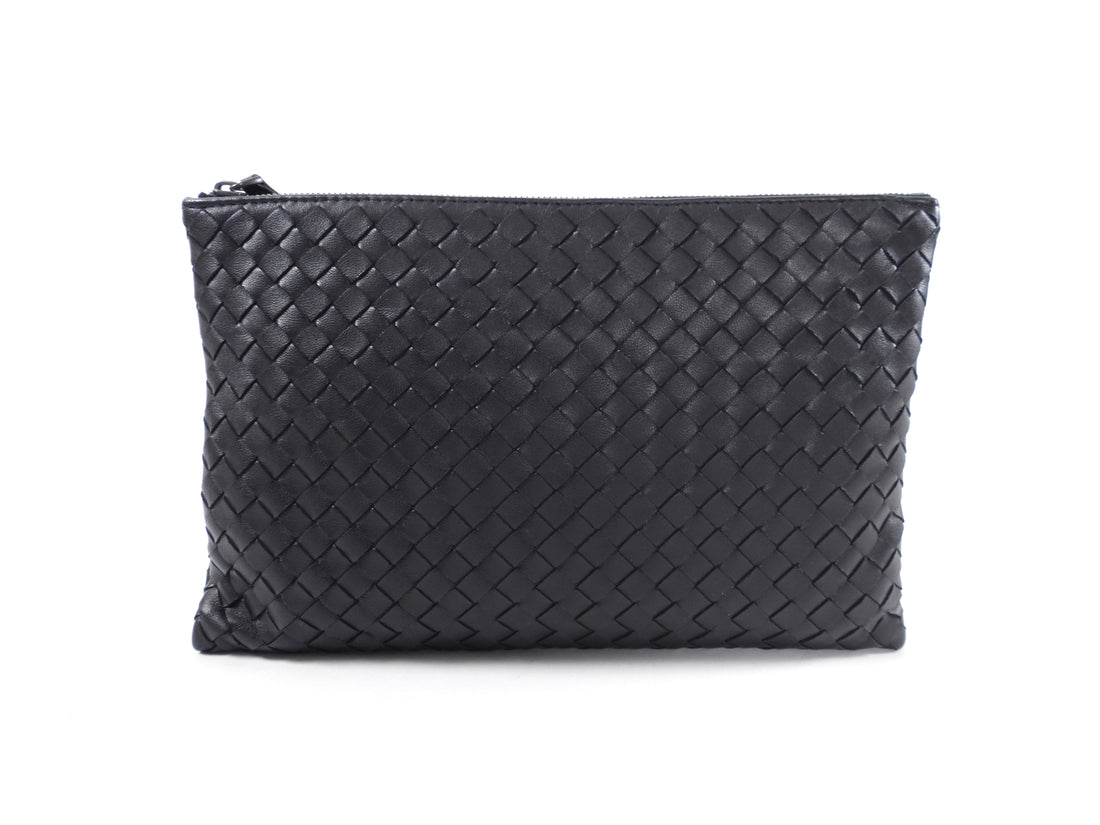 Bottega Veneta The Mini Pouch Intrecciato bag in black – 303 Other