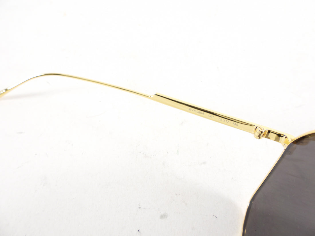 Bottega Veneta BV1108SA Gold Square Sunglasses