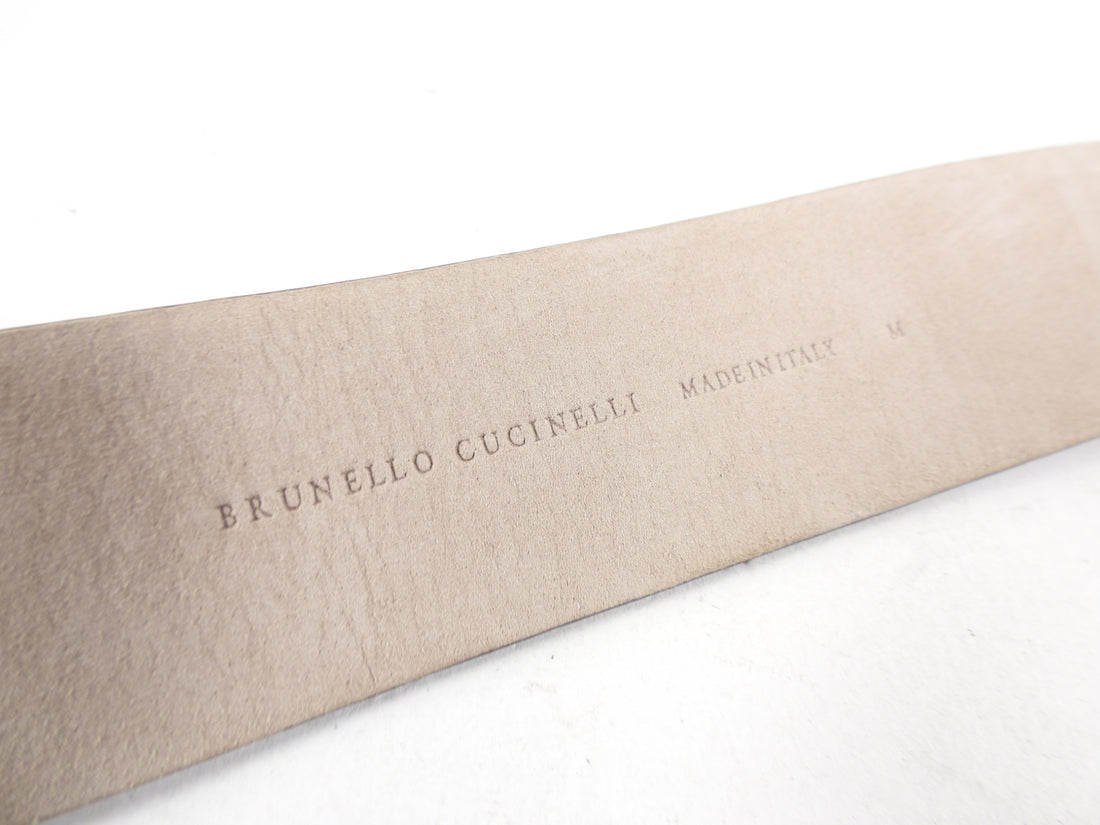Brunello Cucinelli Brown Leather Belt - M / 34-39”