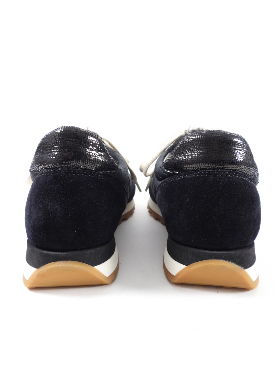 Brunello Cucinelli Black Shearling Monili Sneakers - 37