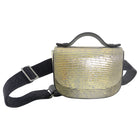 Brunello Cucinelli Gold Metallic Lizard Waist Belt Bag