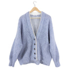 Brunello Cucinelli Pale Blue Monili Bead Mohair Cardigan Sweater - M