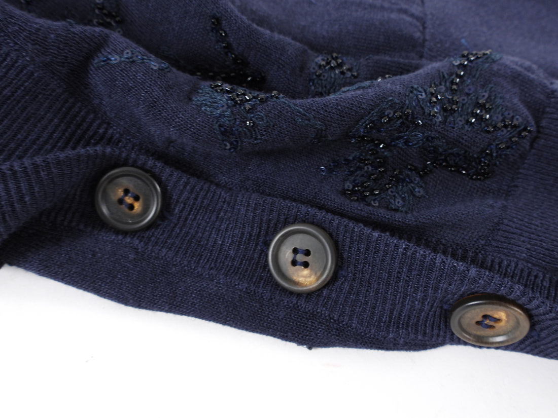Brunello Cucinelli Bead Embellished Knit Cardigan - S