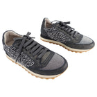 Brunello Cucinelli Grey Monili Knit Sneakers - 37