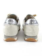Brunello Cucinelli Light Grey Suede Nylon Monili Sneakers - USA 8