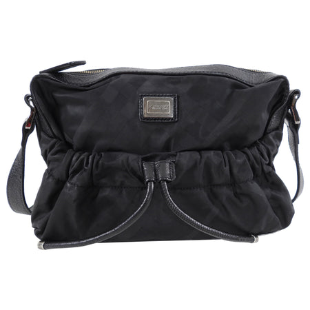 Burberry Black Nylon and Leather Crossbody Bag