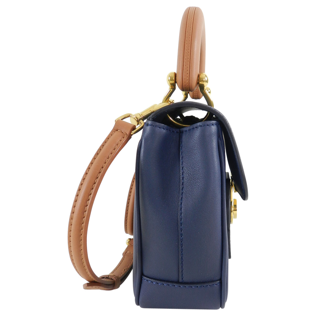 Burberry DK88 Small Top Handle Bag in Ink Blue