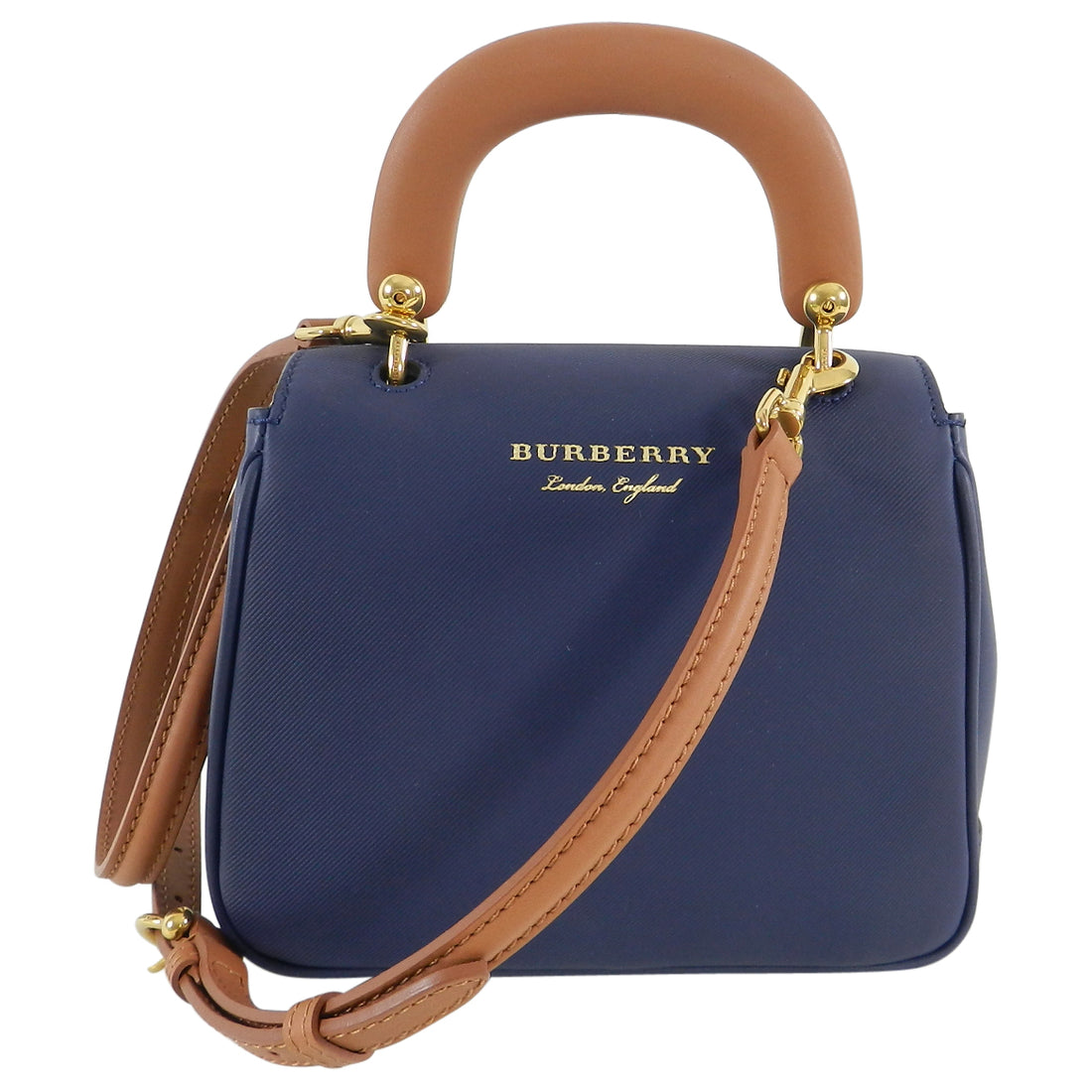Burberry DK88 Small Top Handle Bag in Ink Blue