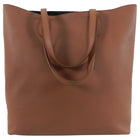 Burberry Remington Chestnut Brown Large Leather Logo Tote