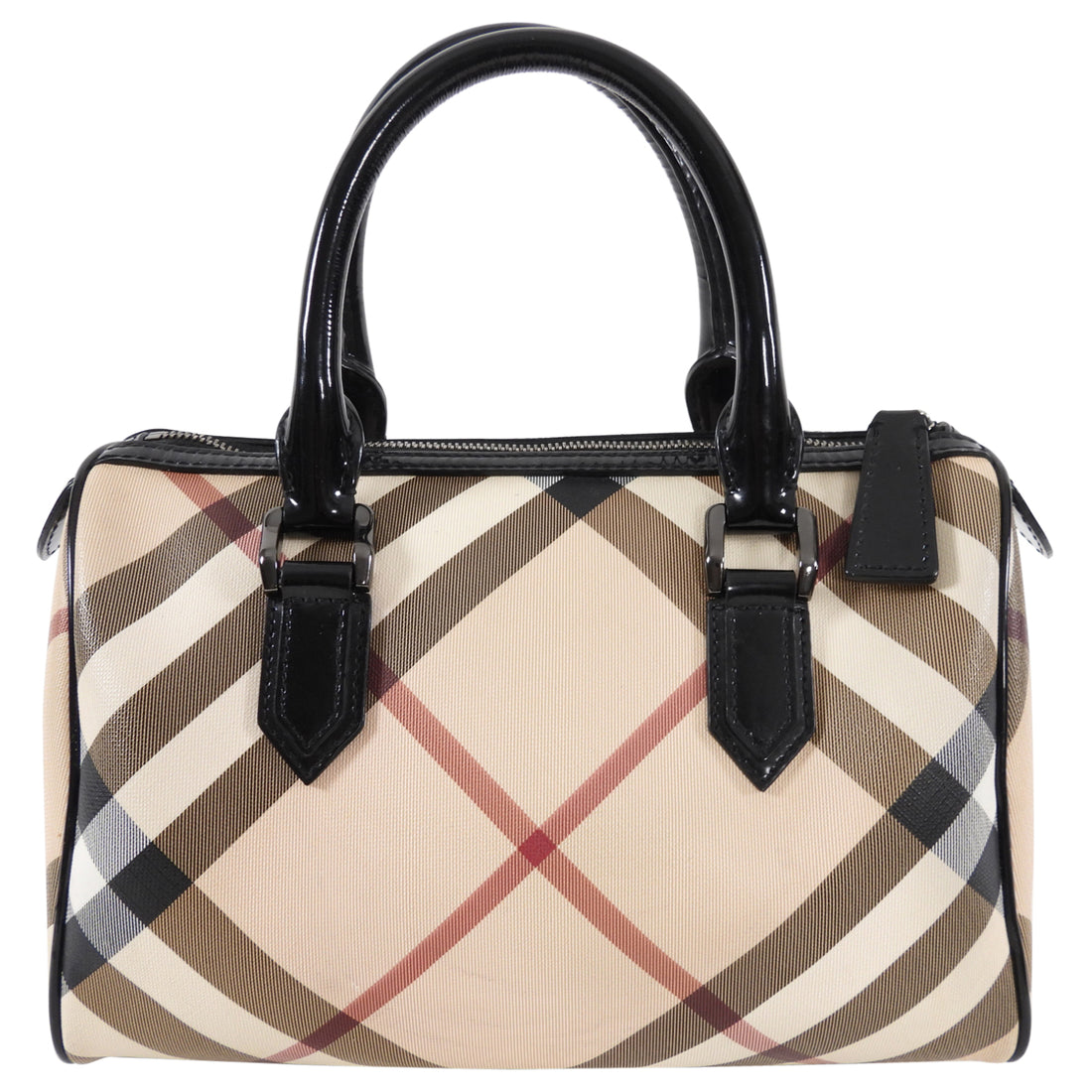 Brown Burberry Wool Supernova Check Handbag – Designer Revival