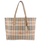 Burberry Haymarket Beige Reversible Tote Bag