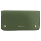 Burberry Olive Green Leather Phone Wallet