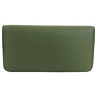 Burberry Olive Green Leather Phone Wallet