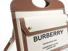 Burberry Small Canvas and Leather Pocket Bag