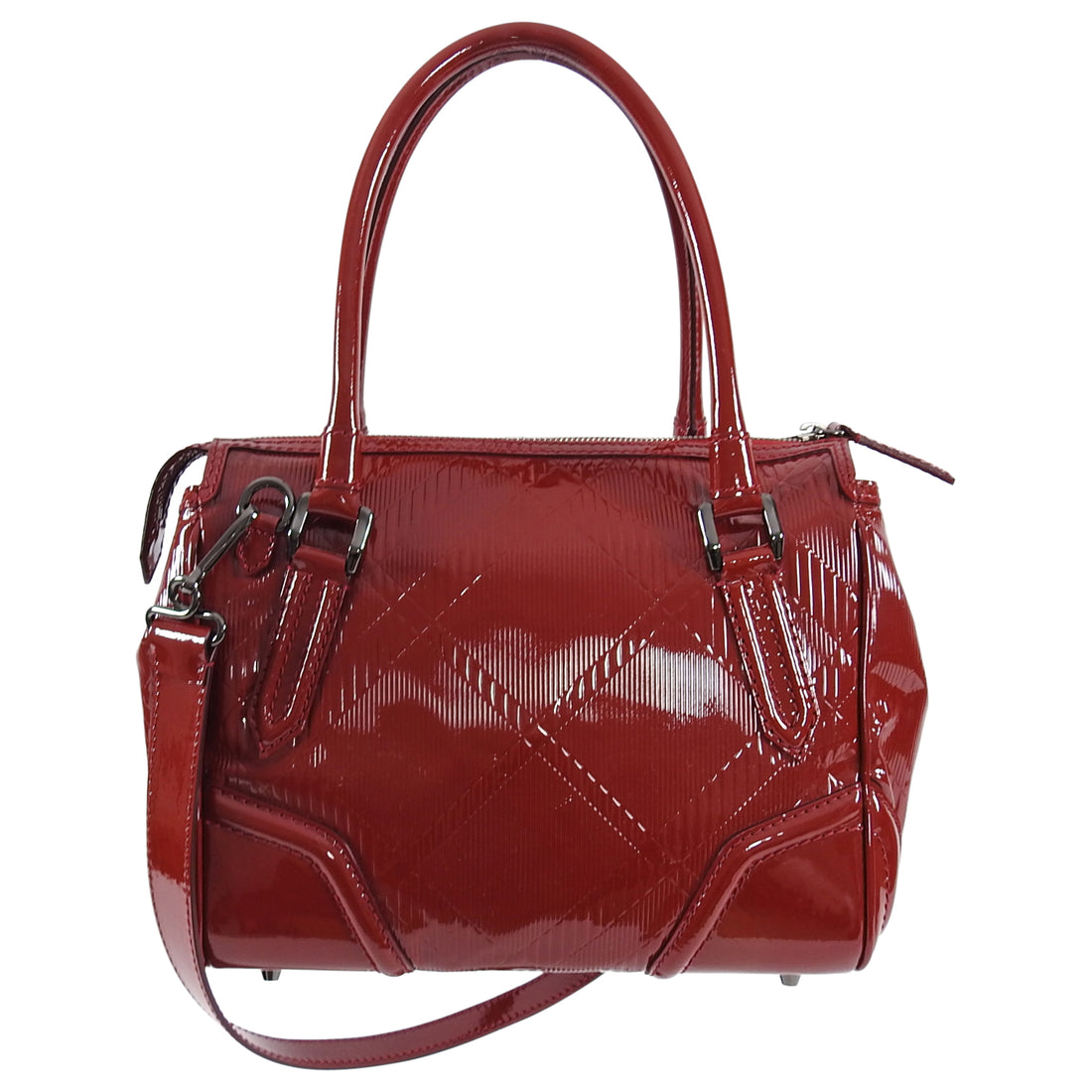 Burberry patent leather deals handbag