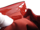 Burberry Red Patent Leather Satchel Bag with Shoulder Strap