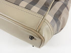 Burberry Smoked Check Coated Canvas Tote Bag