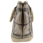 Burberry Smoked Check Coated Canvas Tote Bag