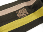 Burberry Wool Brown and Green Long Striped Scarf
