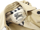 Burberry Short Trench Coat with Leather Detail at Cuffs - USA 2