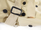 Burberry Short Trench Coat with Leather Detail at Cuffs - USA 2