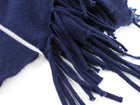 Calypso Navy Cashmere Fringe Cardigan Sweater - M