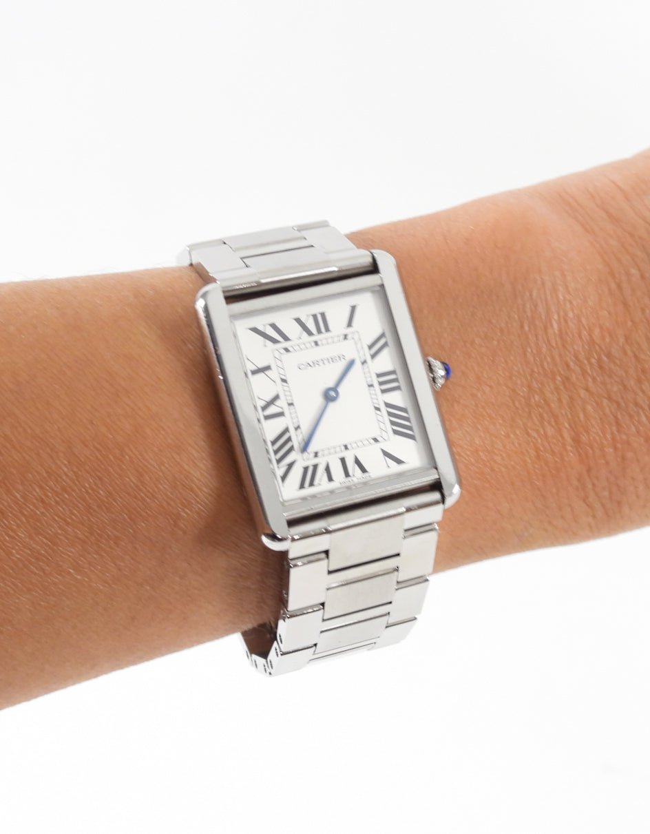 Cartier Tank Solo Large 27mm Stainless Unisex Watch