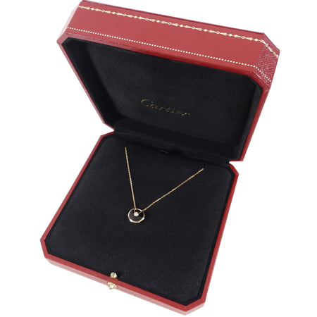 Cartier Amulette de Cartier 18k Gold with Diamond and Onyx Necklace