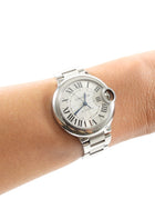 Cartier Ballon Bleu 33mm Stainless Automatic Ladies Watch