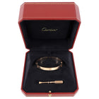Cartier 18k Rose Gold Love Bracelet - size 17
