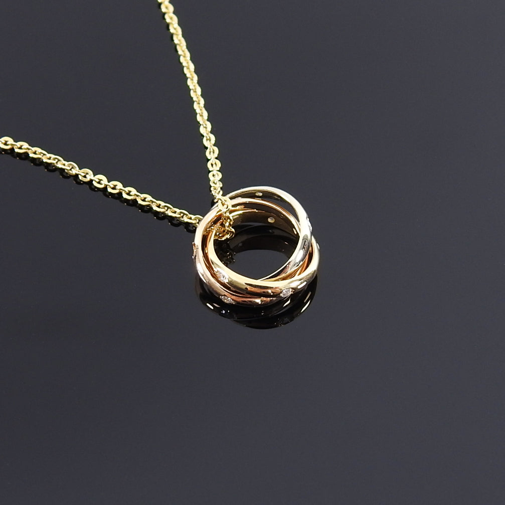 Cartier three ring outlet necklace