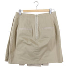 Carven Beige Cotton Pleat Mini Skirt - FR40 / 8