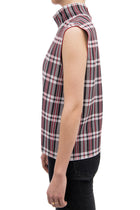 Celine Fall 2013 Red Plaid Knit Tank Top