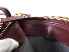 Celine Small Burgundy Leather Trio Crossbody Bag