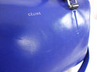 Celine Blue Leather Duffle Two-Way Bag
