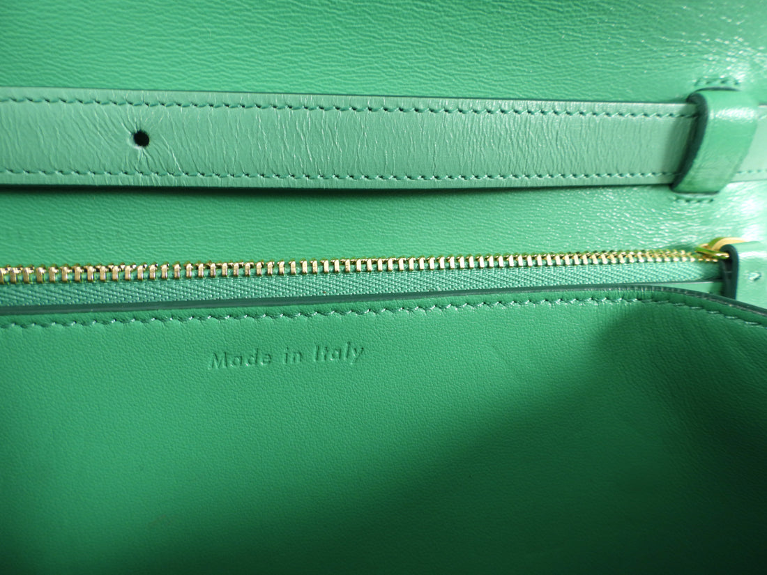 Celine Green Medium Classic Box Bag