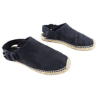 Celine Black Suede Espadrille Flat Shoes - 37 / 6.5