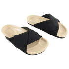 Celine Phoebe Philo Black Crepe Flat Twist Footbed Sandals - 5