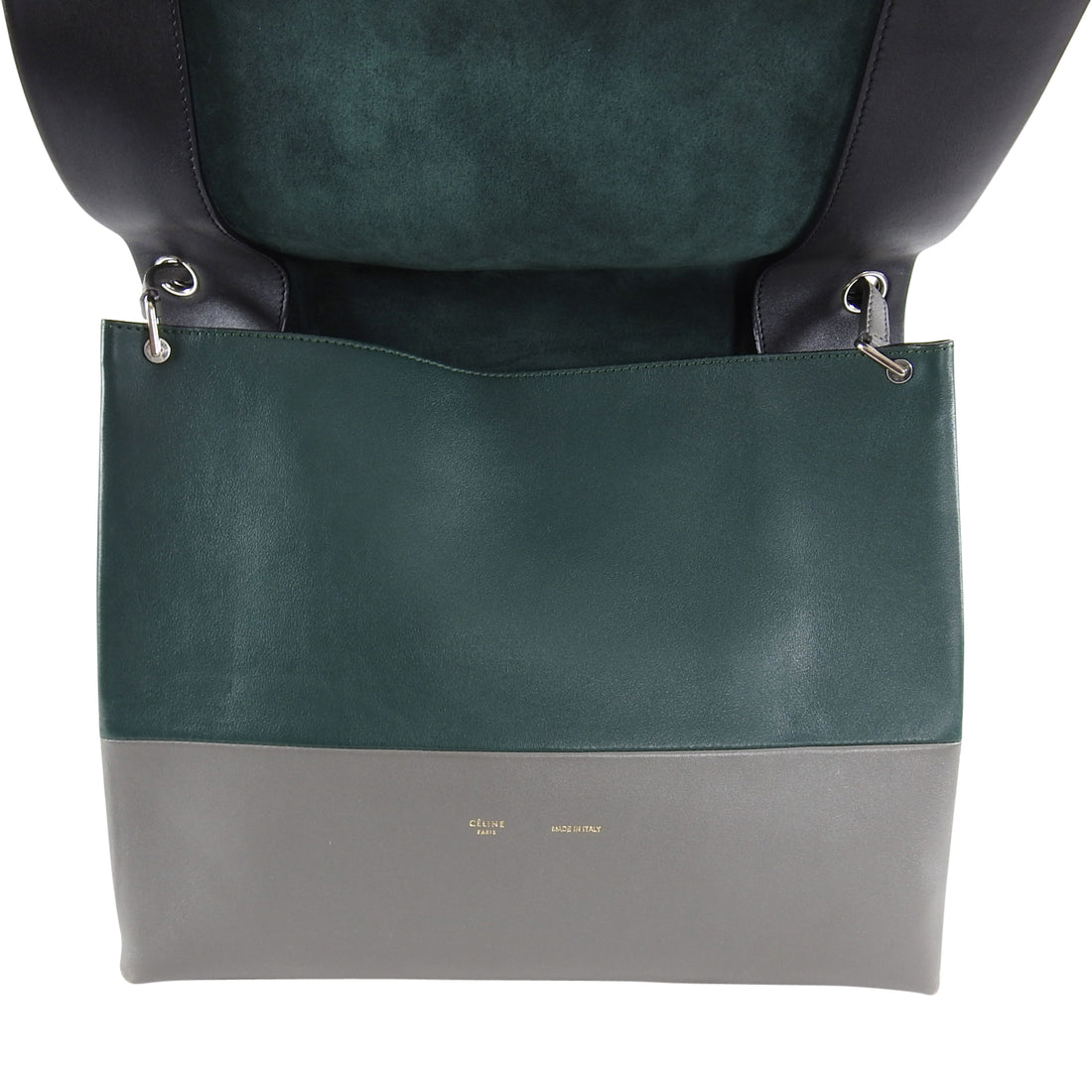 Celine Grey Green Black Tricolor All Soft Tote Bag 