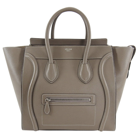 Celine Souris Taupe Mini Luggage Tote Bag