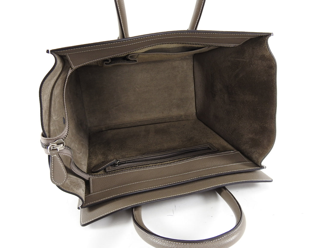 Celine Souris Taupe Mini Luggage Tote Bag